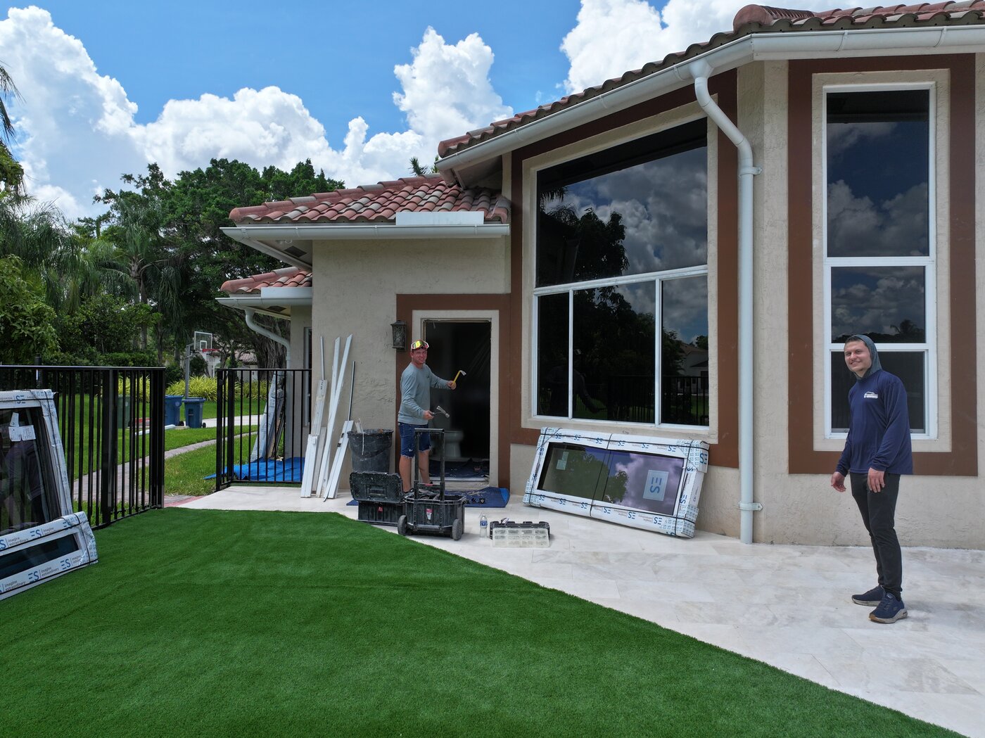 Metal roofing installation in Broward County
